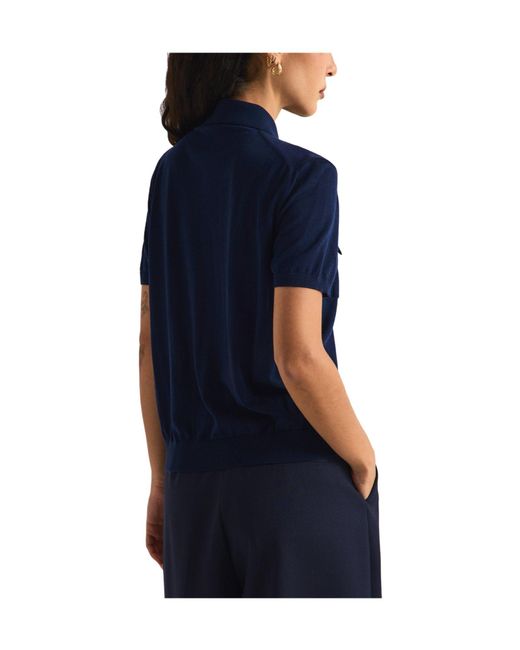 Versace Blue Short-Sleeve Shirt