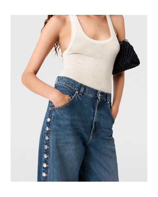 Stella McCartney Blue Button-Detailed Jeans