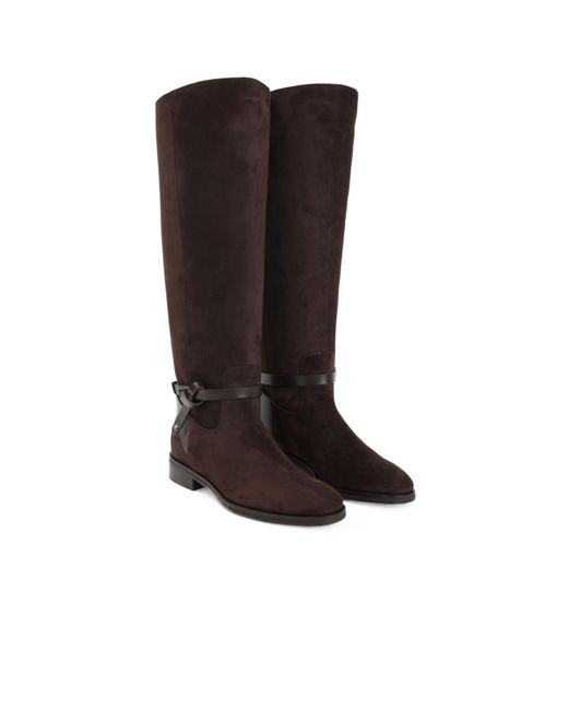 Jimmy Choo Brown Round Toe Boots