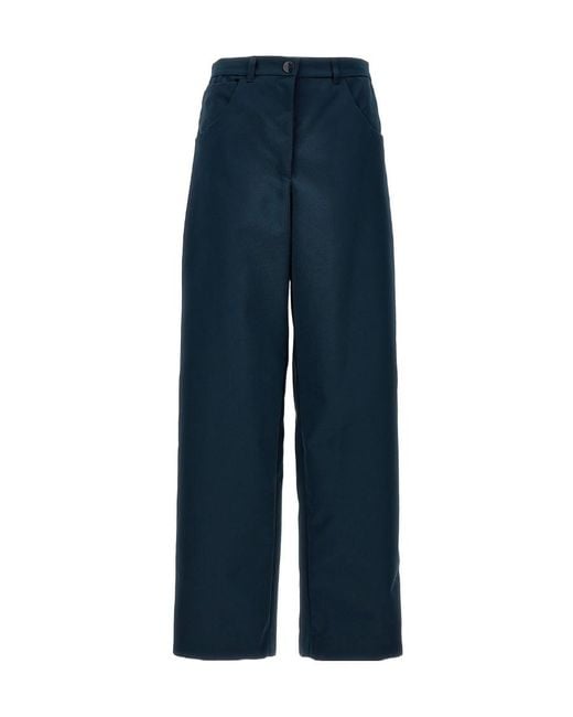 Etro Blue High-Waisted Cargo Pants