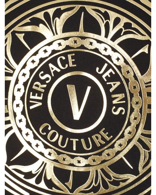 Versace Jeans Black Logo-Print Long-Sleeve Sweatshirt