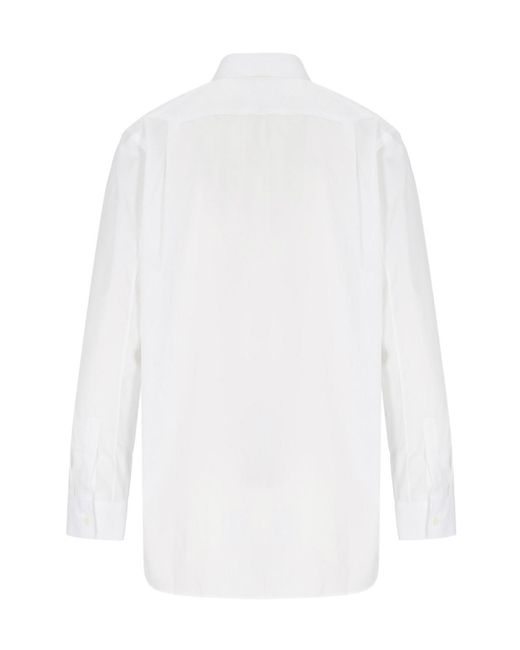 COMME DES GARÇONS PLAY White Logo Shirt for men