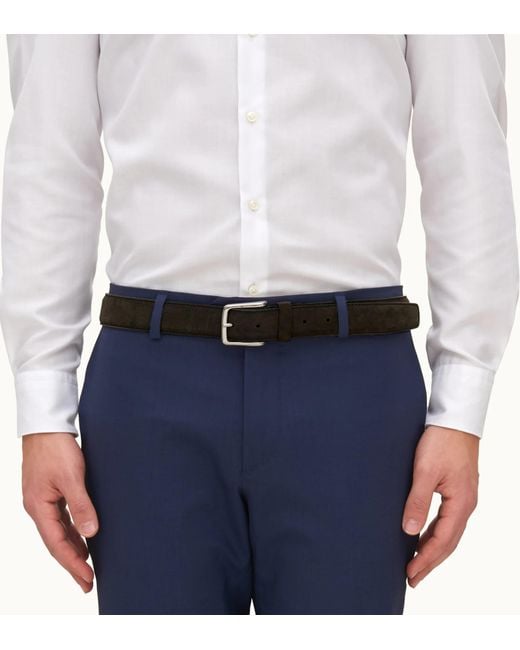 Tod's Brown Square Buckled Belt for men
