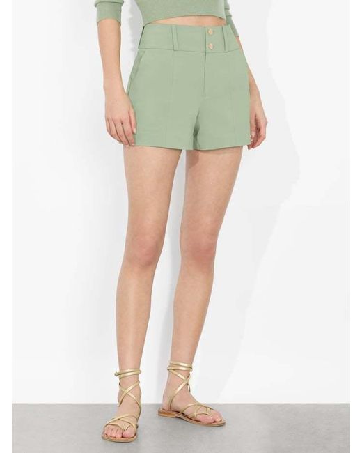 Alice + Olivia Green Belt Loop Shorts