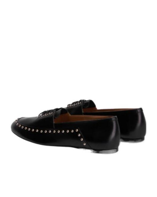 Jil Sander Black Elyss Studded Flat Shoes