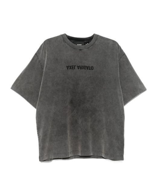 Axel Arigato Gray Open-Necked Shirt for men