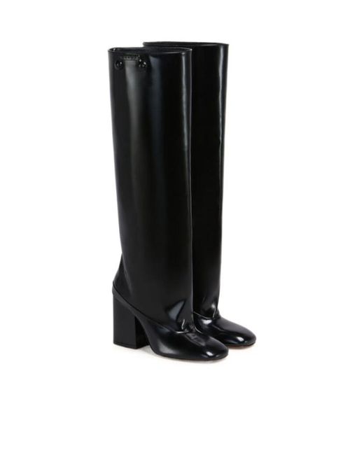 Marni Black Leather Trunkaroo Knee-High Boot