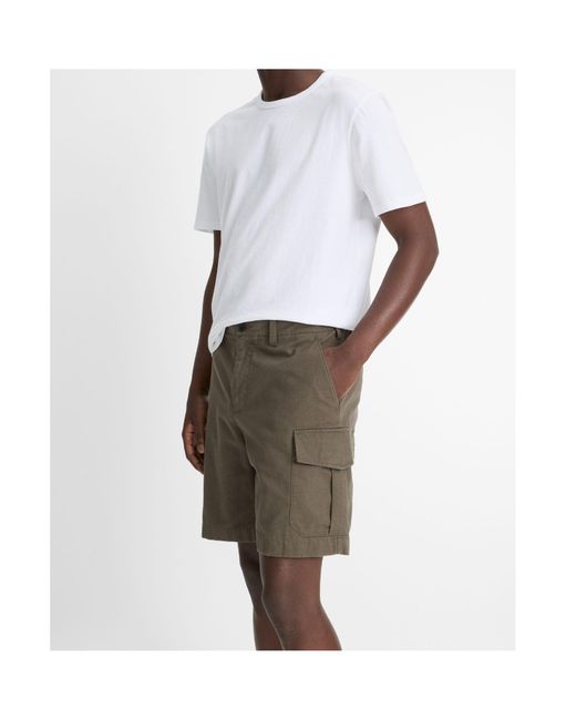 Vince Gray Belt-Loop Shorts for men