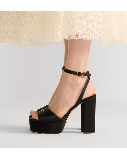 Dior Black D-Lane Platform Sandal