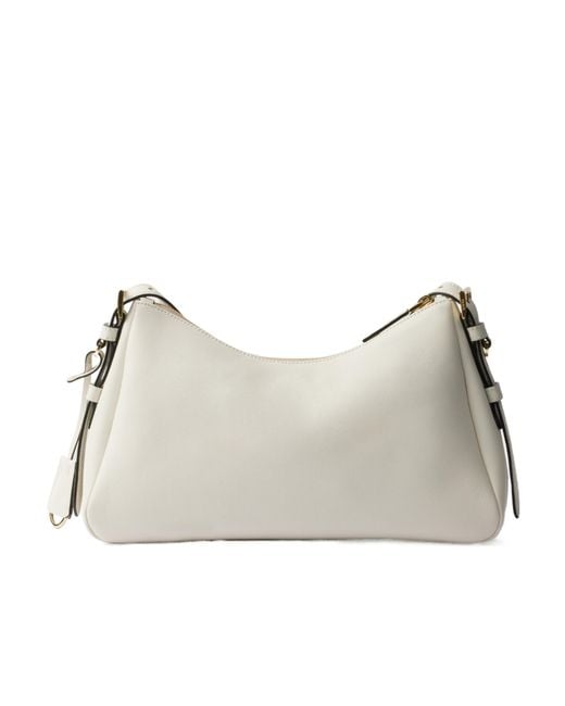 Prada Gray Medium Leather Aimée Shoulder Bag
