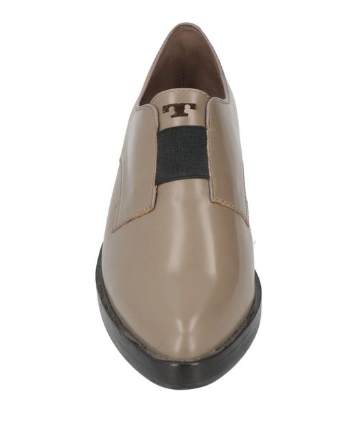 Tory Burch Brown Shiny Loafers