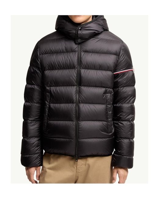 Moncler Black Ravenlock Hooded Short Down Jacket for men
