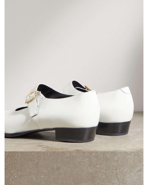 Bally White Gerwin Mary Jane Flats