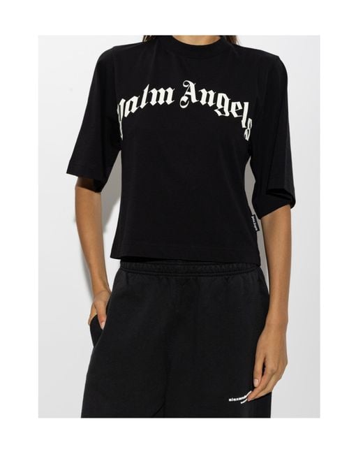 Palm Angels Black Logo T-Shirt