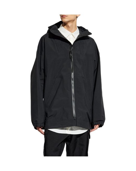 Y-3 Blue Gore-Tex Hard Shell Oversize Jacket for men