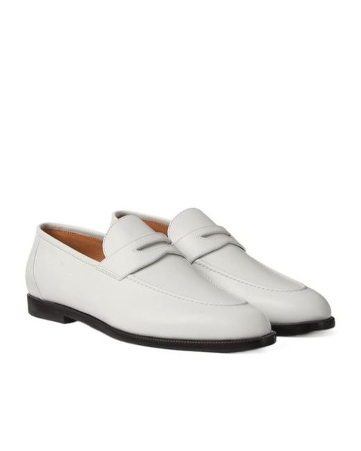 Loro Piana White Sergio Loafer