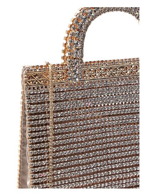 Rosantica Brown Teodora Crystal Handbag