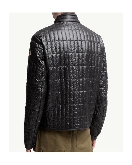 Moncler Gray Lasne Zip-Up Quilted Jacket for men