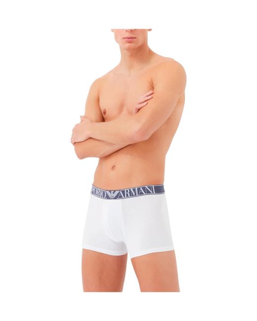 Emporio Armani Blue Elastic Waist Underwear Two-Piece for men