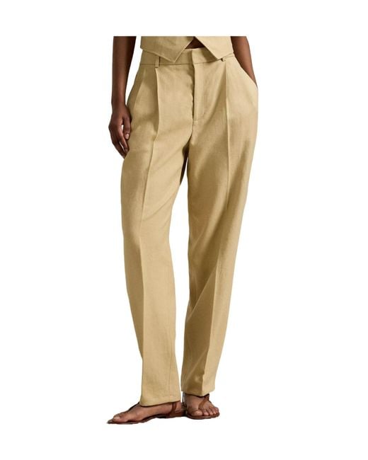 Polo Ralph Lauren Natural Pleated Casual Pants for men