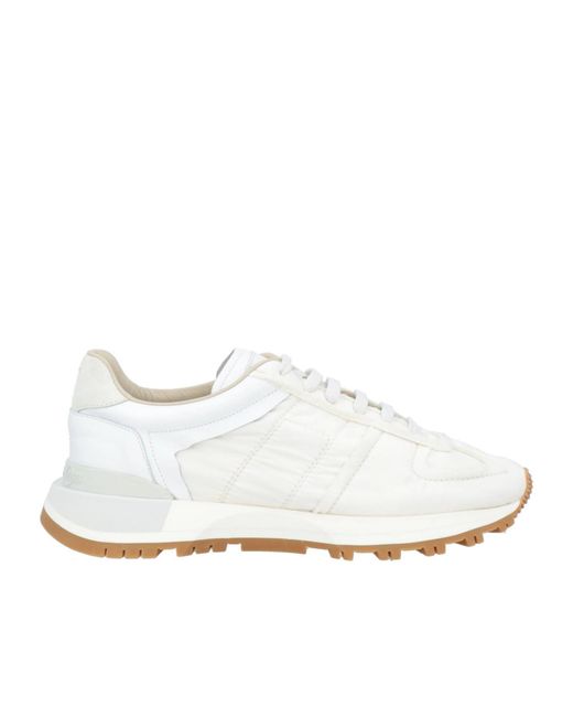 Maison Margiela White Minimalist Low-Top Sneakers