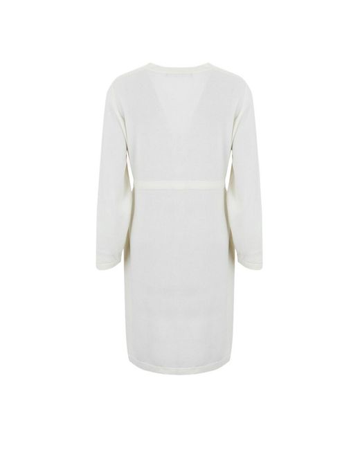Fabiana Filippi White V-Neck Dress