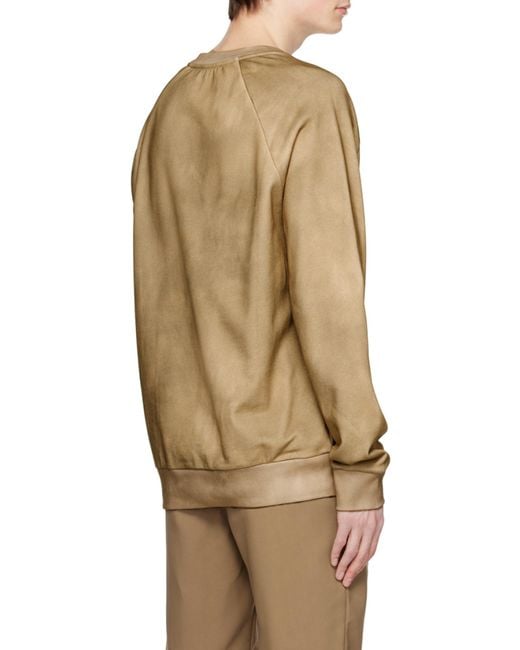 Balmain Natural Logo-Print Long-Sleeve Sweatshirt for men