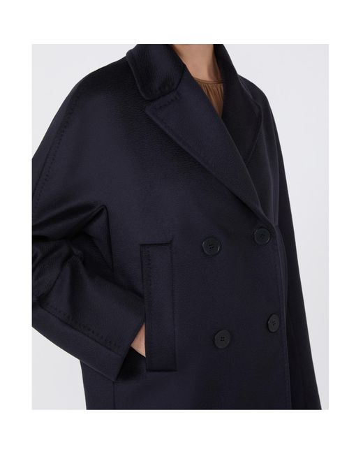 Max Mara Blue Studio Sheree Double-Breasted Blazer