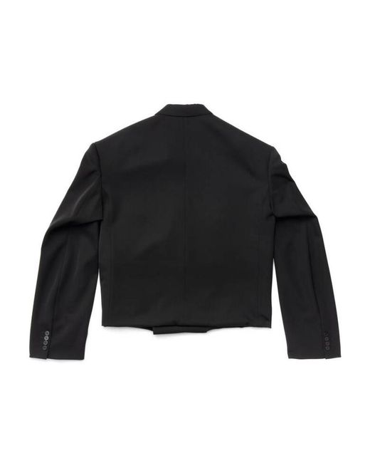 Balenciaga Black Folded Tailored Jacket