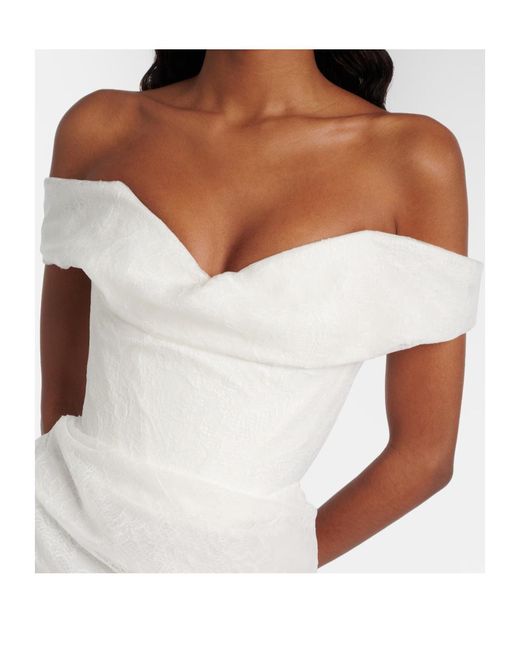 Vivienne Westwood White Bridal Nova Cora Lace Corset Gown