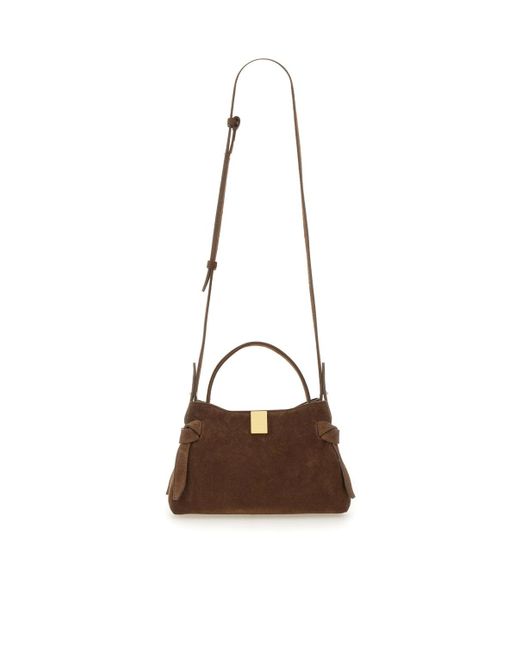 Yuzefi Brown Handle Shoulder Bag