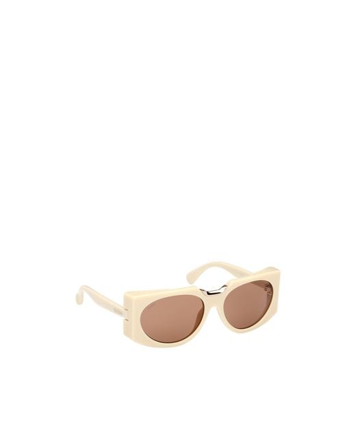 Max Mara Pink Oval Frame Sunglasses