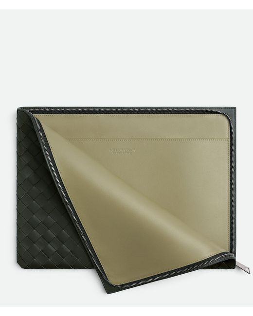Bottega Veneta Black Intrecciato Document Case for men