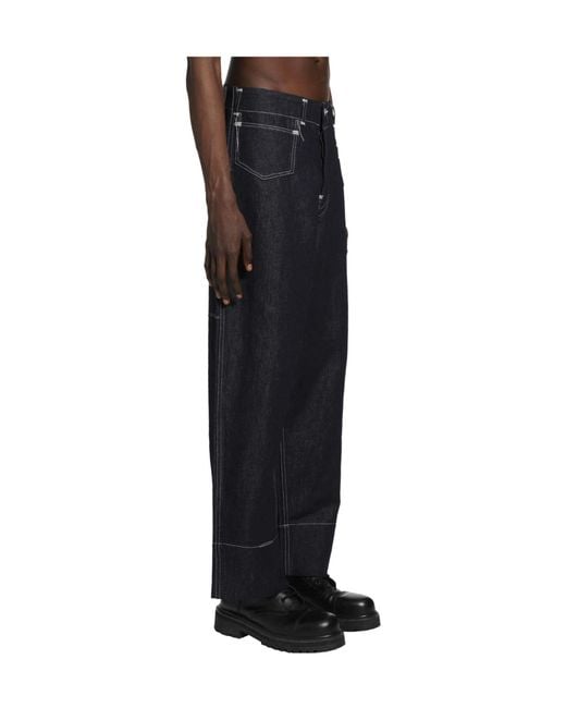Junya Watanabe Black X Levis Contrast-Stitch Jeans for men