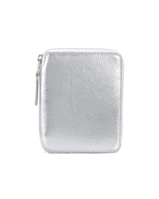 Comme des Garçons Gray Logo Wallet for men