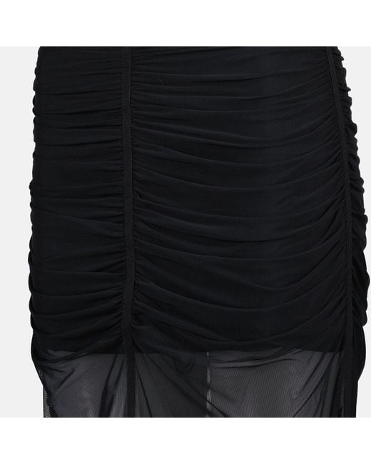 DIESEL Black O-Ira Gathered Midi Skirt