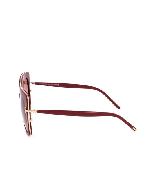 Tom Ford Pink Oversized Tinted Sunglasses