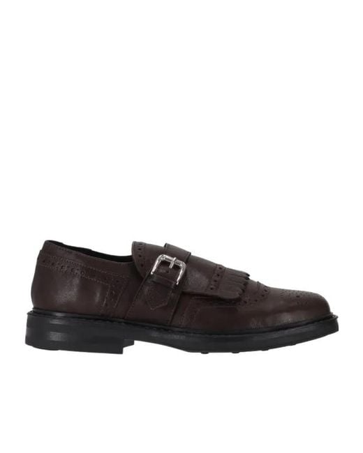 P.A.R.O.S.H. Black Buckle Fringed-Detail Monk Shoes
