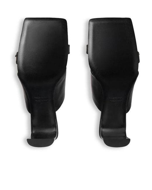 Balenciaga Black Bel Air Buckle Detailed Sandals