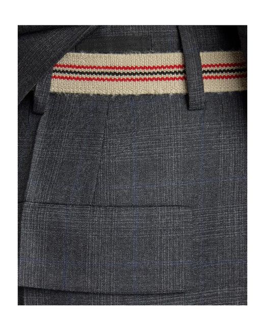 Prada Black Pleated Wide-Leg Pants