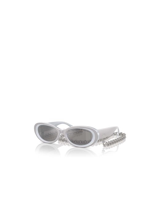 Tiffany & Co White Geometric Sunglasses