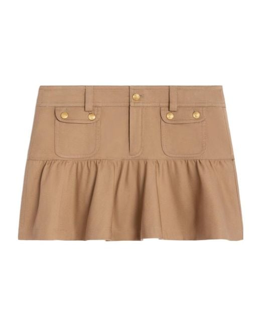 Céline Natural Mini Skirt