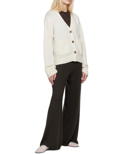 Lisa Yang Natural Long-Sleeved Cardigan