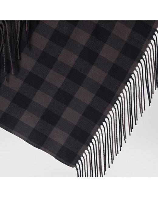 Destin Black Checked Scarf