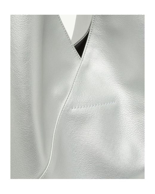 MM6 by Maison Margiela Gray Japanese Logo Detailed Tote Bag