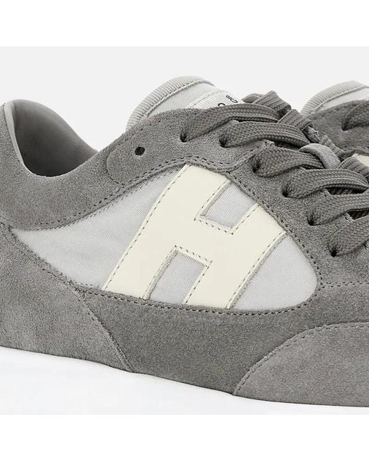 Hogan Gray Interactive Sneakers for men