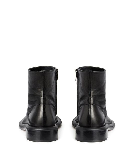 Proenza Schouler Black Round Head Zipper And Ankle Boots