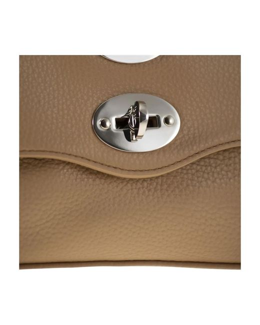 Zanellato Brown Postina Daily Swivel-Button Shoulder Bag
