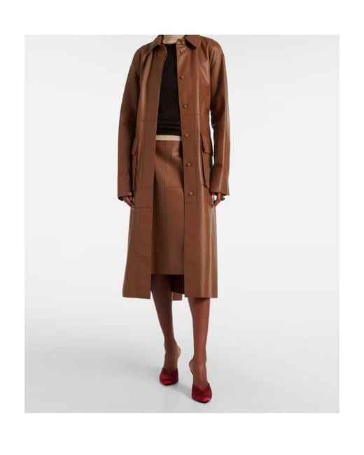 Joseph Brown Okabe Leather Coat