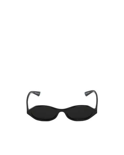 McQueen White Eyewear Oval Frame Sunglasses